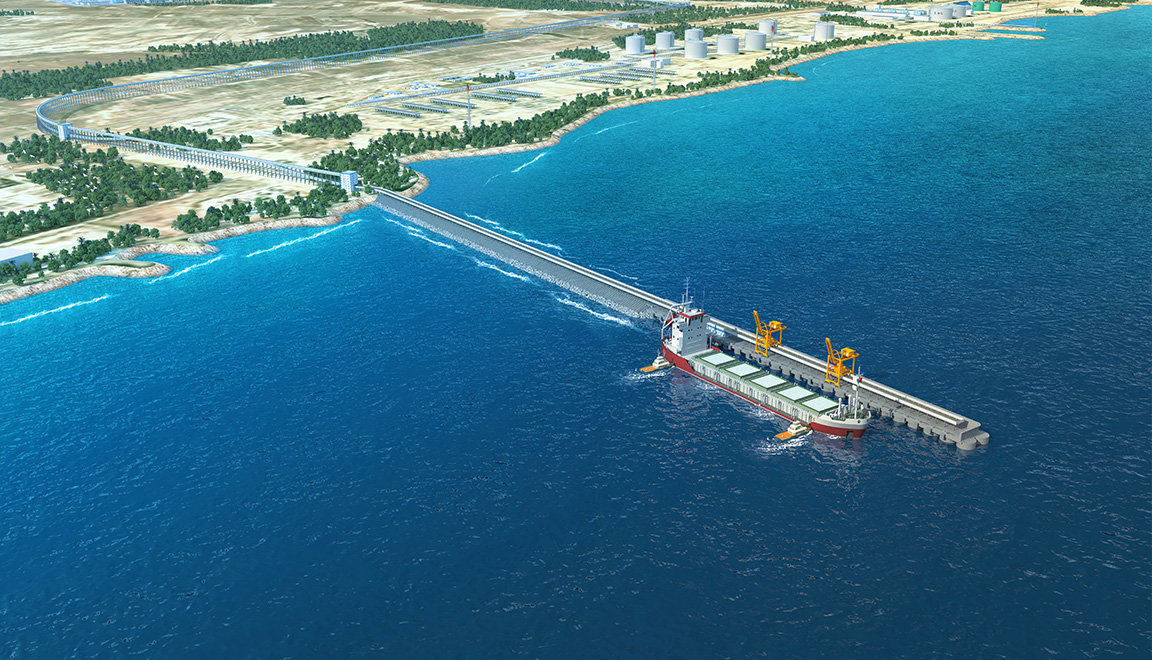 阿爾及利亞貝蒂瓦礦業(yè)碼頭工程