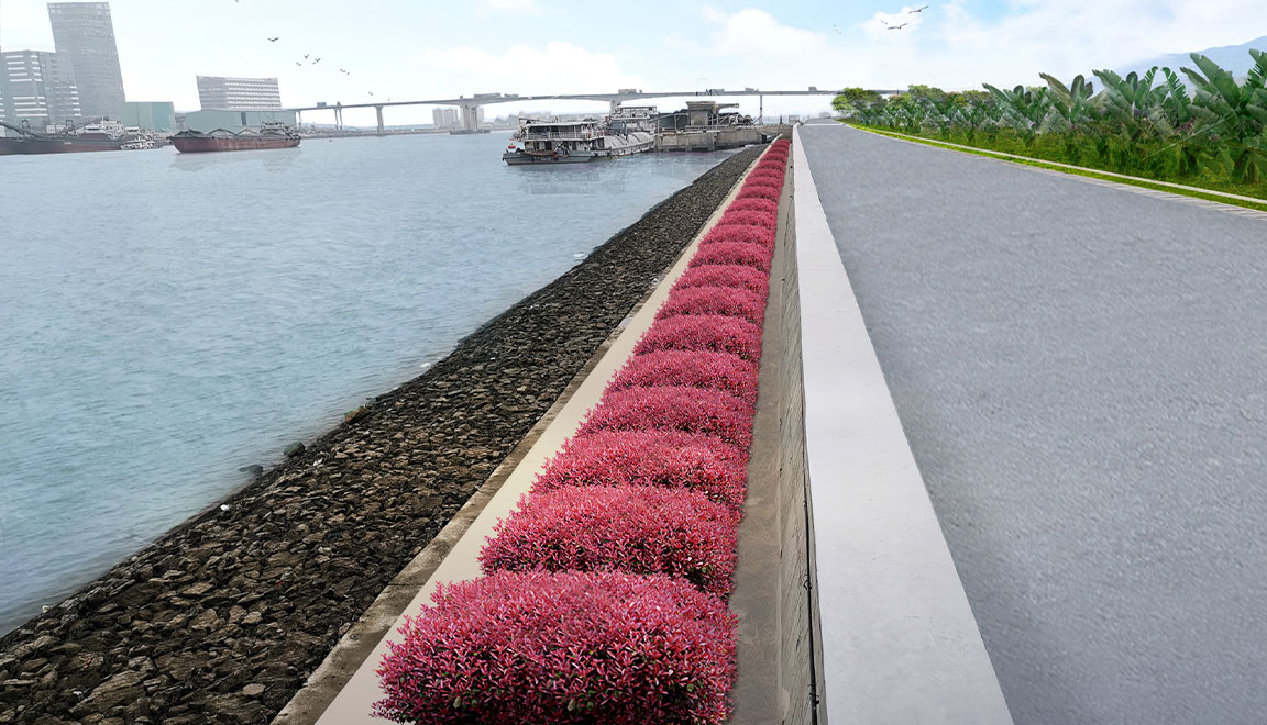 萬頃沙聯圍北界河水閘至中山界外江堤防綜合整治工程