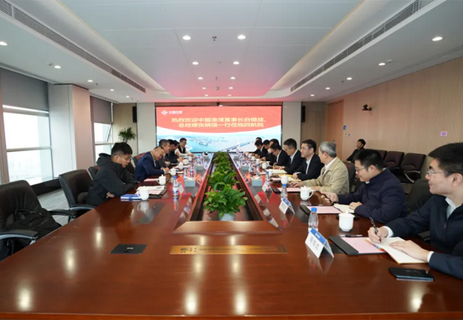 公司主要領導會見中國港灣黨委書記、董事長白銀戰，總經理張曉強